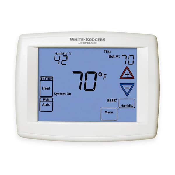 Copeland 90 Series Blue, 7 Day Programmable, Univeral (4H/2C) Touchscreen Thermostat