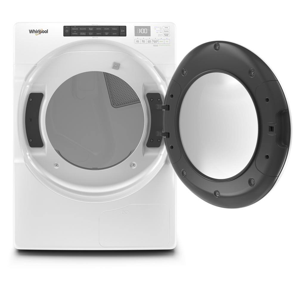 7.4 cu. ft. White Electric Front Load Dryer with Intuitive Controls
