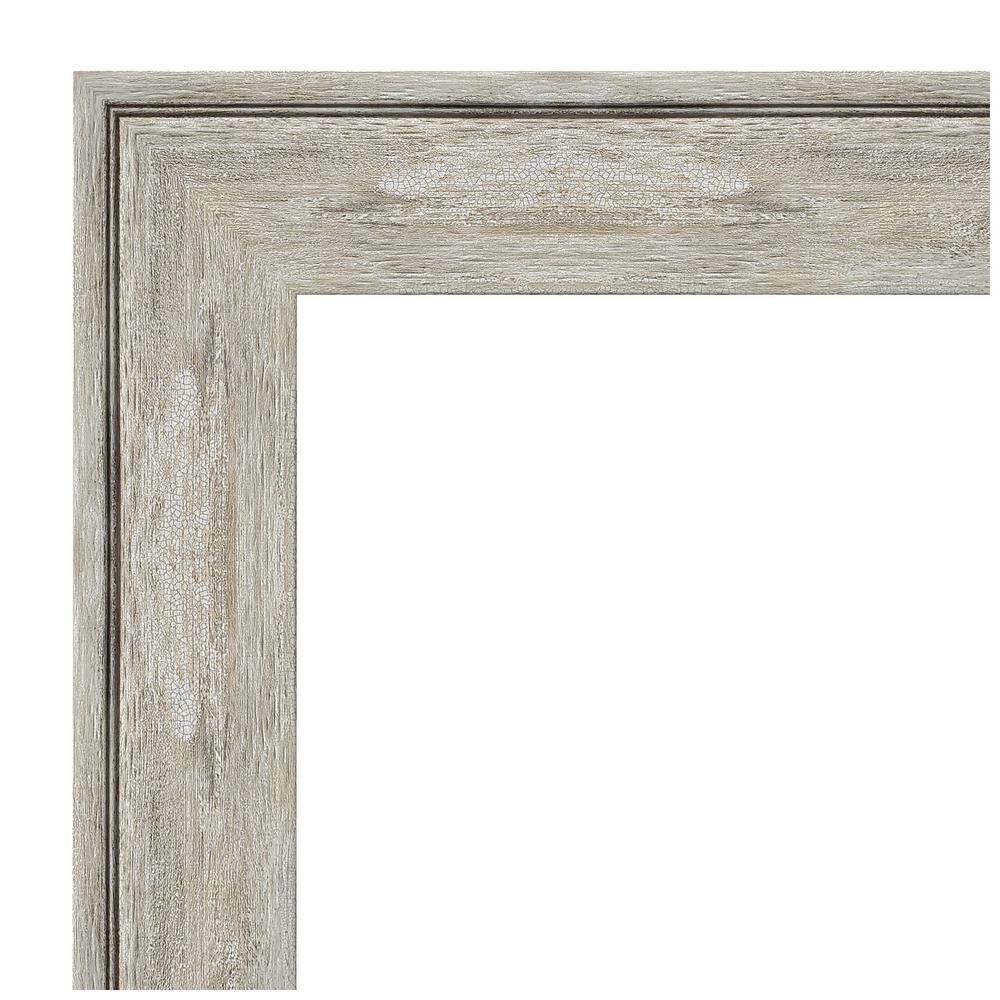 Rectangular Silver Metallic Framed Bathroom Vanity Mirror