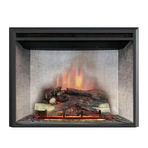 Presto Series 2 35 in. LED Electric Fireplace Insert in Black Matt