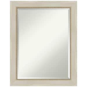 Parthenon Cream 28.25 in. x 22.25 in. Shabby Chic Rectangle Framed Bathroom Vanity Wall Mirror