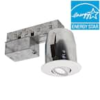 300 Series 3 in. Matte White Recessed LED Fixture Kit