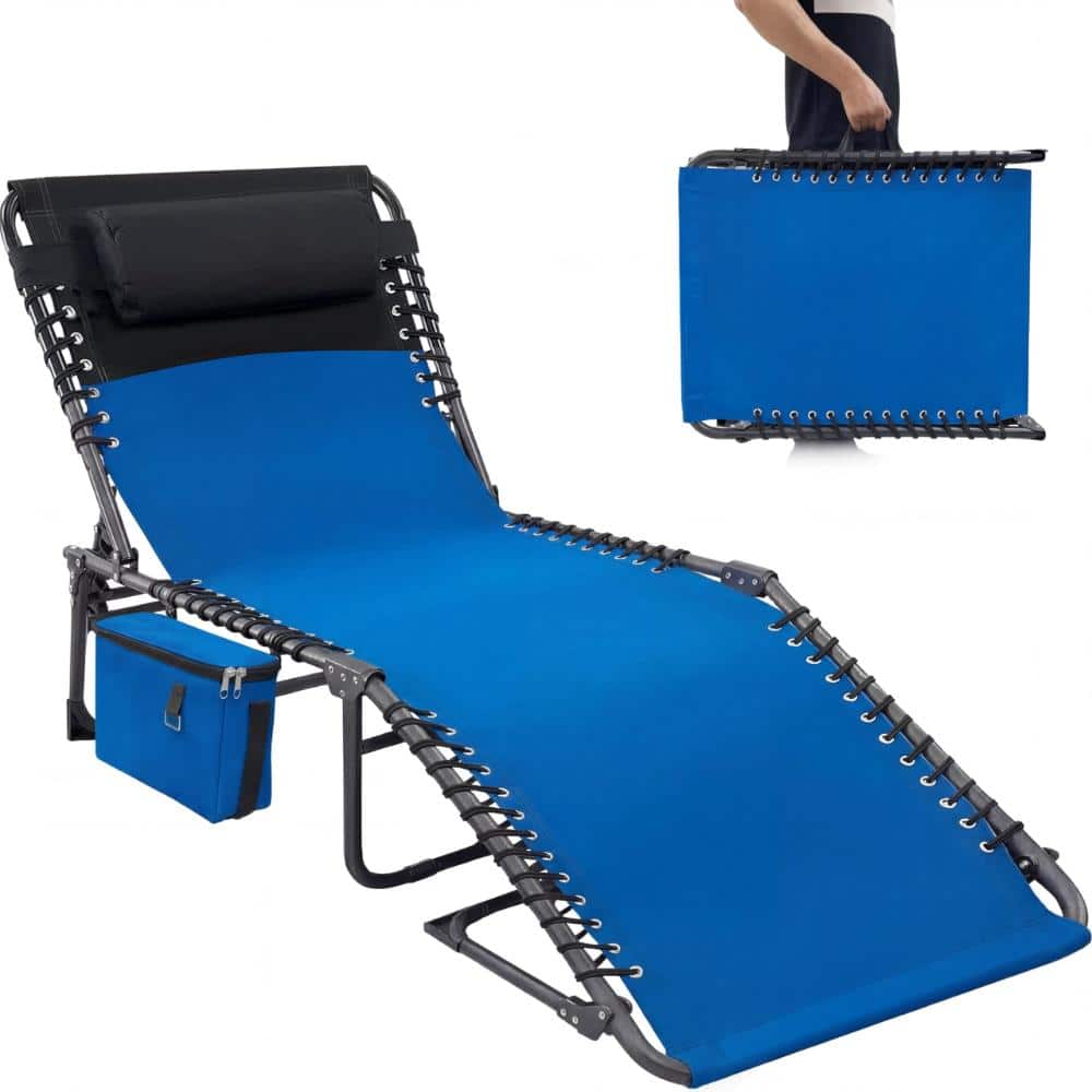 5 Position Adjustable Outdoor Chair Cushion with Removable Cover Dark Blue price history on PriceWatchPro