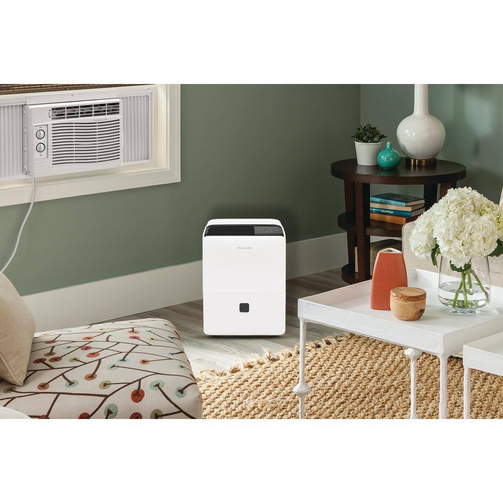 Frigidaire 60-Pint High Humidity Portable Dehumidifier with Washable Filter - White