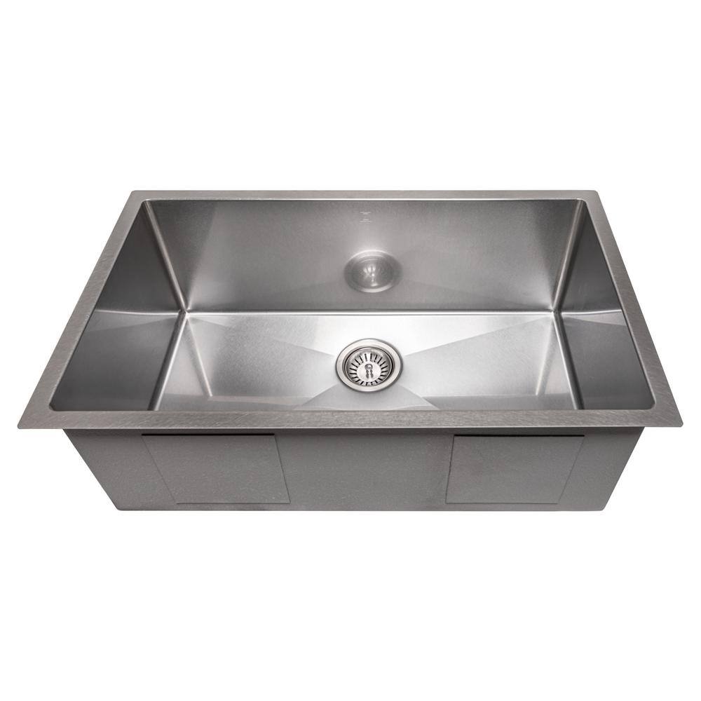 DuraSnow 30" Stainless Steel Drop-In Single Bowl Kitchen Sink