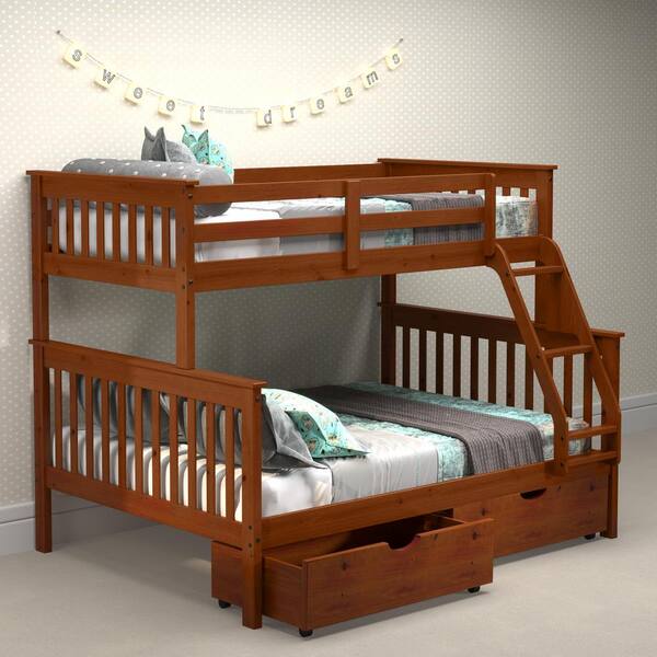 Donco Kids Espresso Pine Brown Wood, Simmons Casegoods Twin Bed