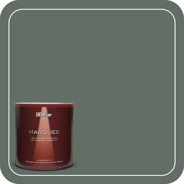 BEHR MARQUEE 1 qt. #700F-6 Dense Shrub Matte Interior Paint & Primer