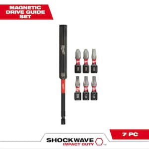 Milwaukee SHOCKWAVE Impact-Duty Alloy Steel Screw Driver Bit Set (60-Piece)  and Shockwave Impact Duty Right Angle Drill Adapter 48-32-4097-48-32-2390 -  The Home Depot