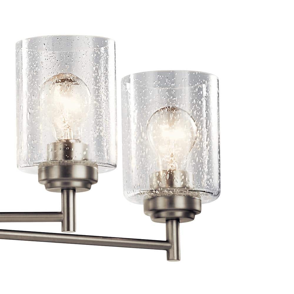 Brushed Nickel 8-Light Modern Sphere Chandelier