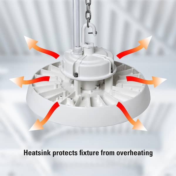 Metalux 13 in. Round 400-Watt Equivalent Integrated LED White High
