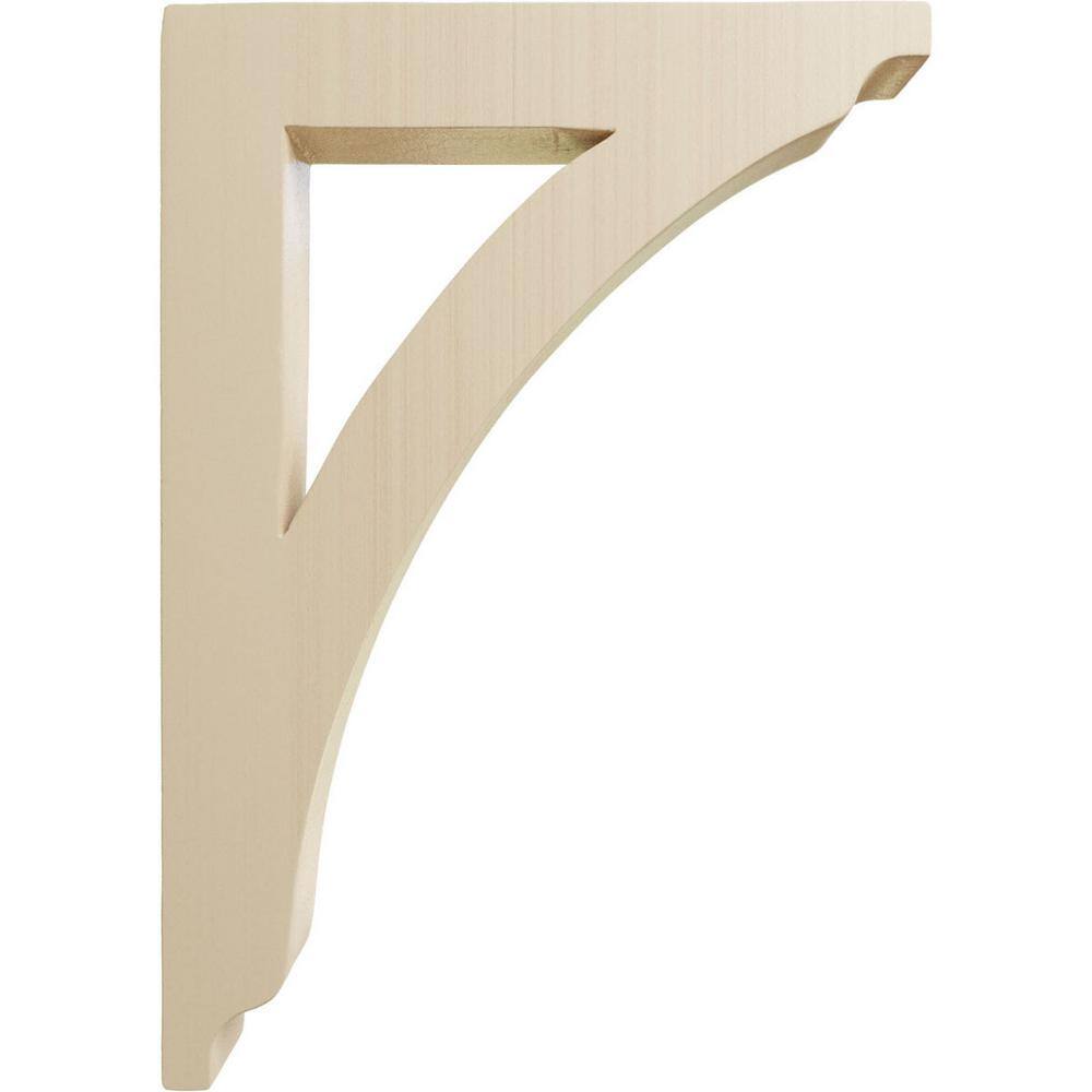 Large Rubberwood Decorative Corbel Bracket, 12" Height