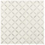 Starlite 12 in x 12 in. x 8 mm Polished Marble Mosaic Tile (1 sq. ft.)