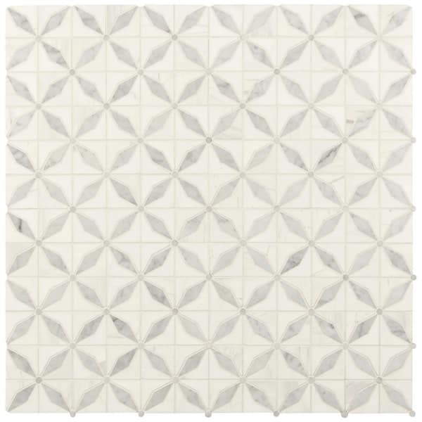 MSI Starlite 12 in. x 12 in. Polished Marble Floor and Wall Tile (1 sq. ft./Each)