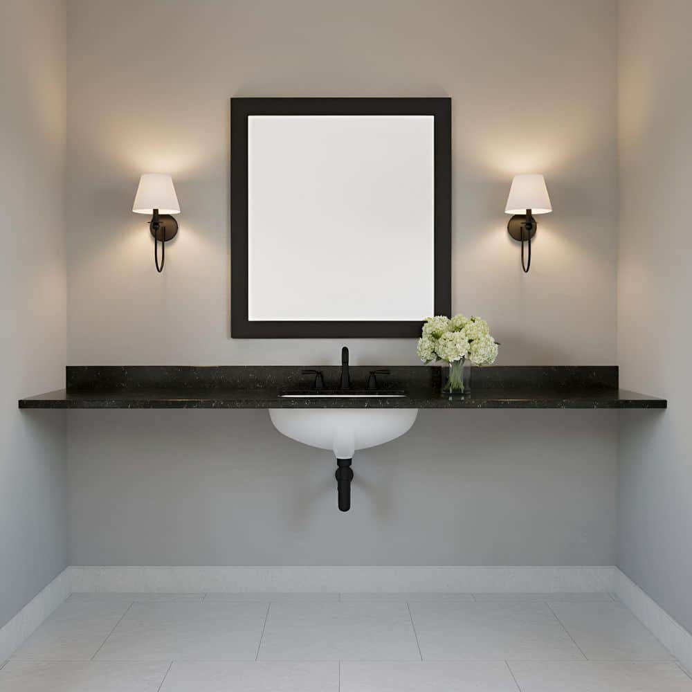 Elsay Small 1-Light Midnight Black Wall Sconce with White Linen Shade price history on PriceWatchPro
