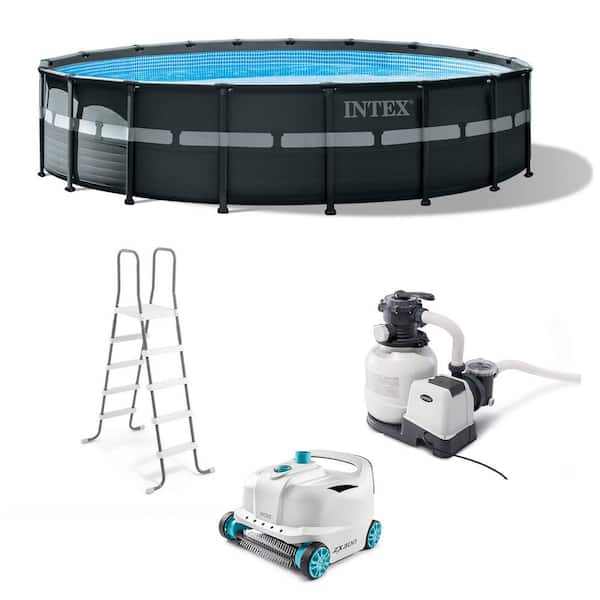 Intex 18 ft. x 52 in. Ultra XTR Above Ground Pool Set w/Pump Bundle w/Cleaner Robot