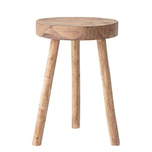 18 in. Natural Color Reclaimed Wood Stool