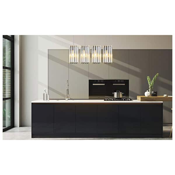 ZHLWIN Home Lighting 40-Watt 4-Lights Chrome Mini Crystal