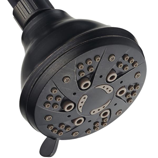 AquaDance 6-Spray 3.5 in. Single Wall Mount Body spray Fixed Adjustable Shower Head in Oil Rubbed Bronze