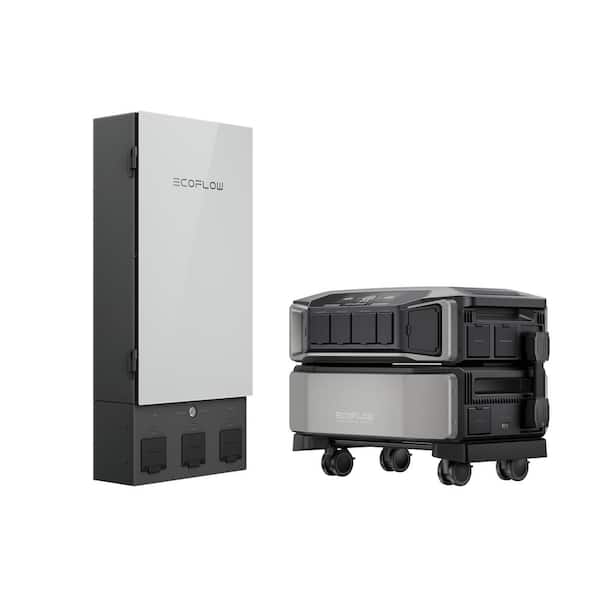 Battery Generator 6144Wh Delta Pro Ultra w/Smart Home Panel 2,7200W Output, LFP Power Station Home Backup, Push-Button