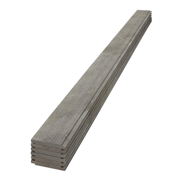 UFP-Edge 1 in. x 6 in. x 6 ft. Barn Wood Gray Pine Shiplap Board (6-Pack)