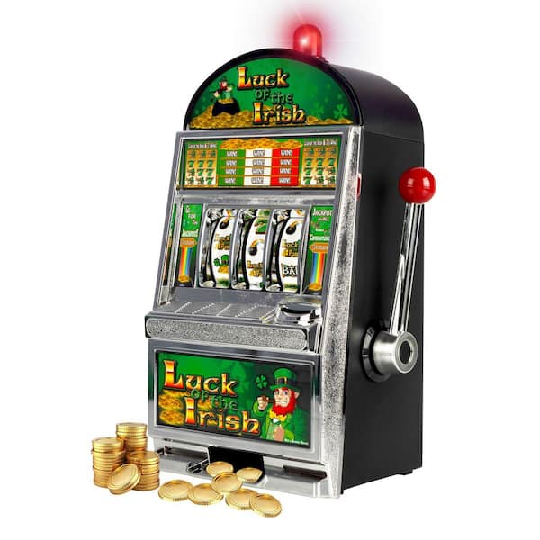 Trademark Games Trademark Poker Slot Machine Bank, Black