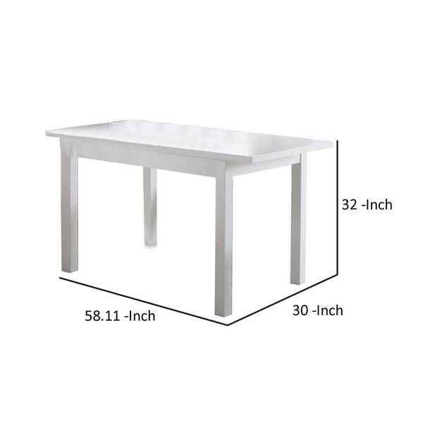 Costway Light Gray Wood 28 in. 4-Legs Rectangular Kitchen Dining Table for  Small Space Seats 4 KC55540GR - The Home Depot