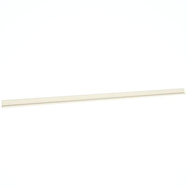 QuickShip 96 in. W x 3 in. H x 1.75 in. D Shaker Starter Crown Moulding in Starlight