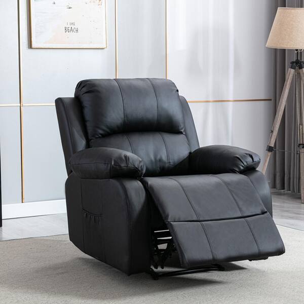 comfortable black recliner