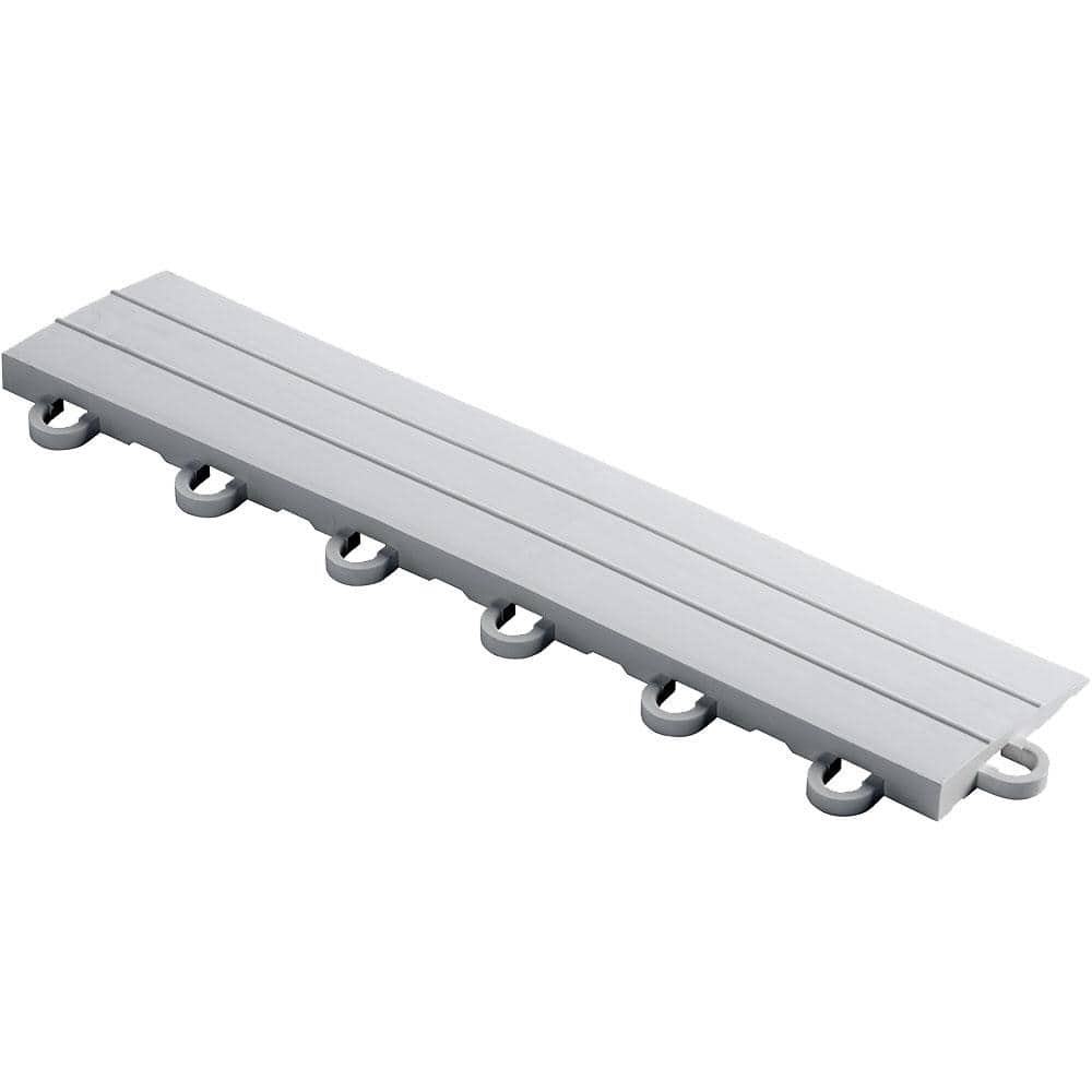 Swisstrax 2.75 in. x 12 in. Pearl Silver Looped Polypropylene Ramp