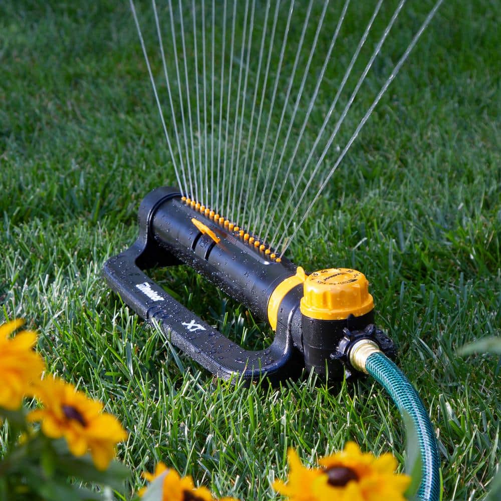 Oscillating Lawn Sprinkler Adjustable Watering Garden Yard Water Sprayer x 1 