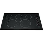 36 in. Radiant Electric Cooktop in Stainless Steel with 5 Elements including Quick Boil Element