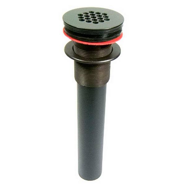 Kingston Brass Permanent Grid Bath Drain with Overflow in Oil Rubbed Bronze