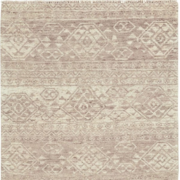 6 x 9 Brown, Tan Abstract Area Rug