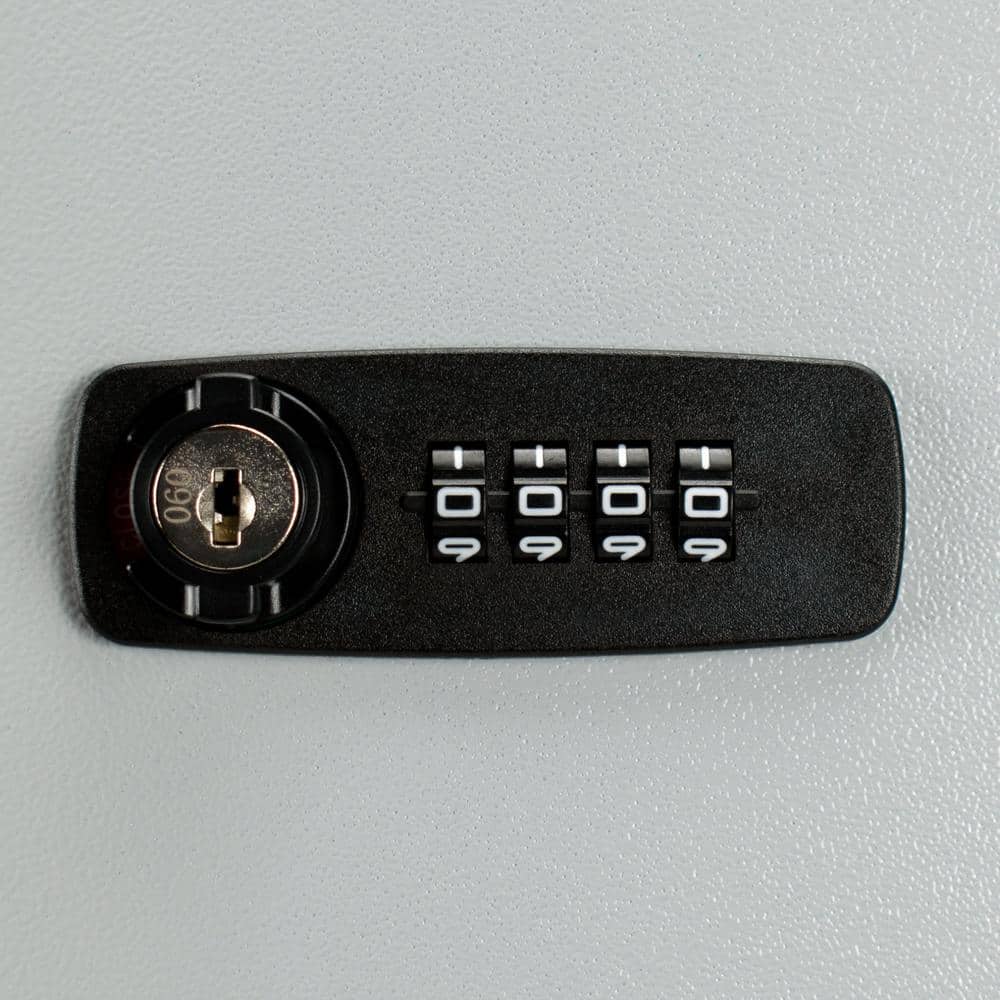 Gray Steel Wall Mount Key Cabinet with Combination Lock