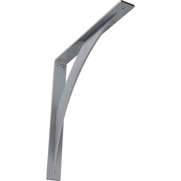 Ekena Millwork 2 in. x 18 in. x 18 in. Steel Hammered Light Blue Legacy Bracket