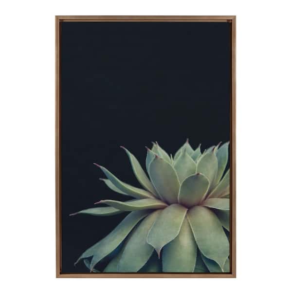 Kate and Laurel Sylvie "Succulent 8" by F2 Images Framed Canvas Wall Art