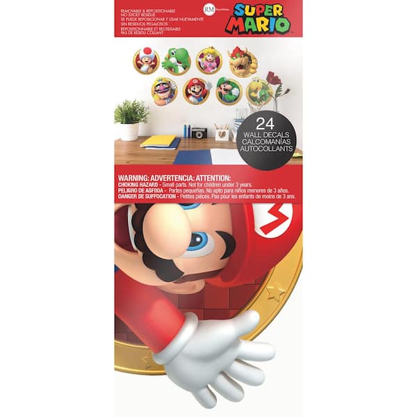 Set of 12 Super Mario Sticker Pack | Power Ups Vinyl Stickers