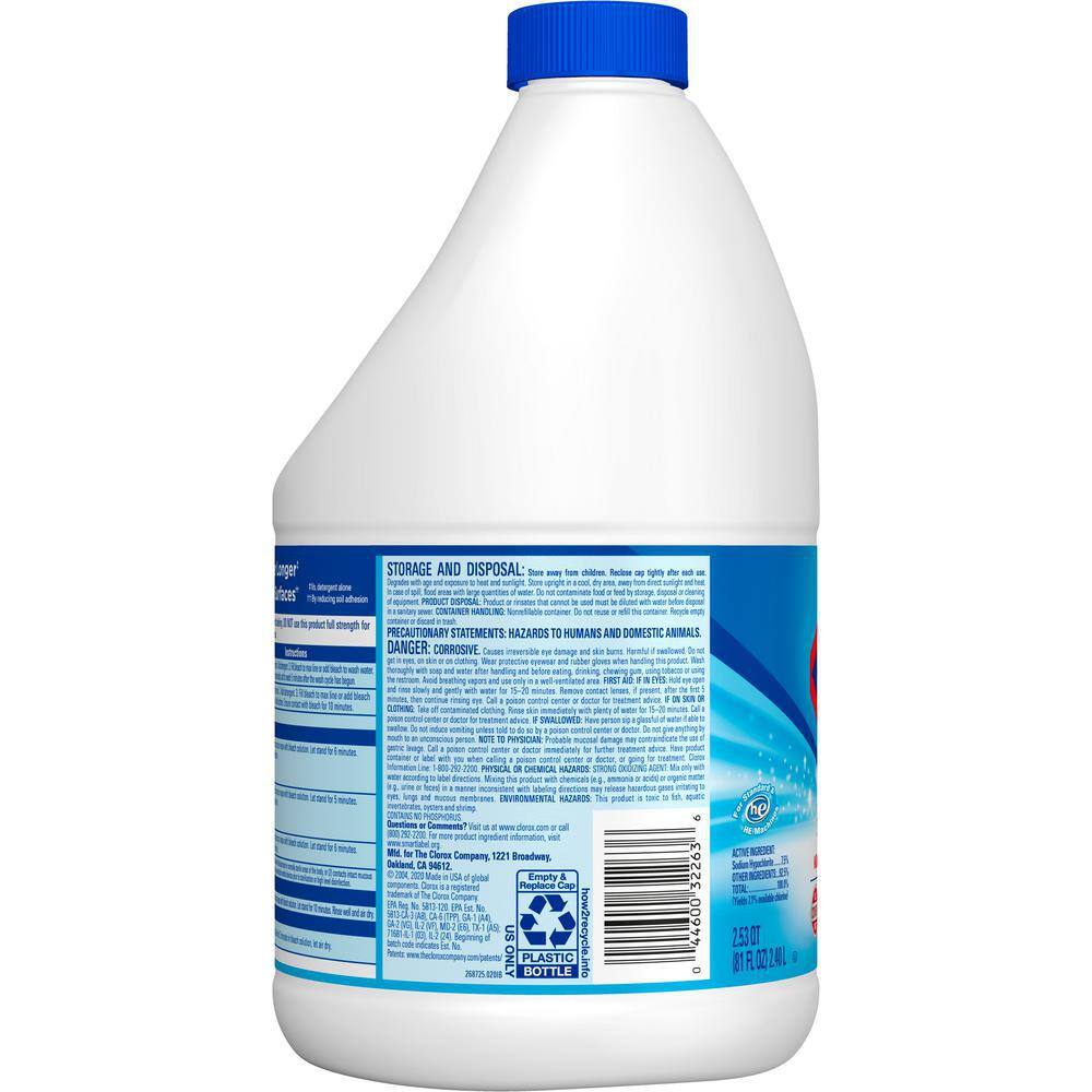 Buy 81 oz. Concentrated Regular Disinfecting Liquid Bleach Cleaner Online at Lowest Price in