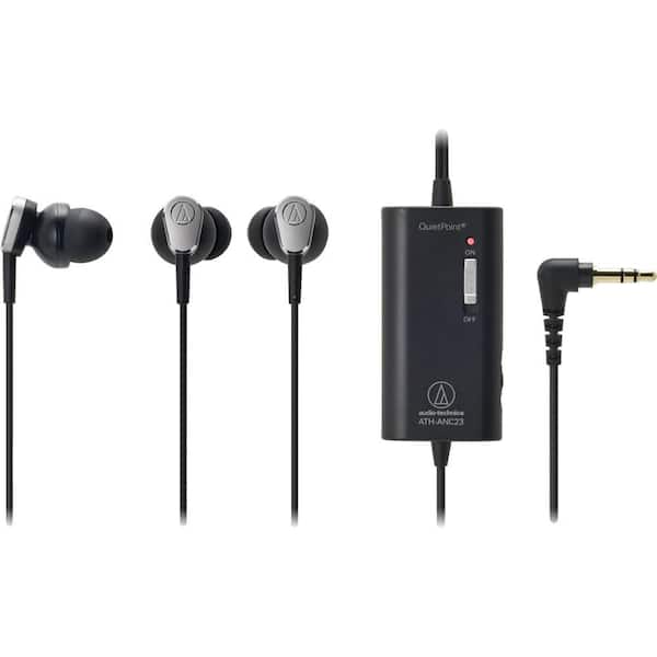 Audio-Technica QuietPoint Active Noise-Cancelling In-Ear Headphones - Black
