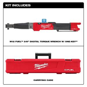 M12 FUEL ONE-KEY 12-Volt Lithium-Ion Brushless Cordless 3/8 in. Digital Torque Wrench (Tool-Only)