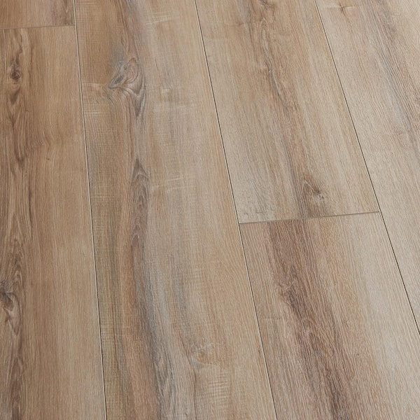 Malibu Wide Plank Hickory Angel Island 30 MIL x 9.1 in. W x 48 in. L Click Lock Waterproof Luxury Vinyl Plank Flooring 15.22 sq. ft./Case