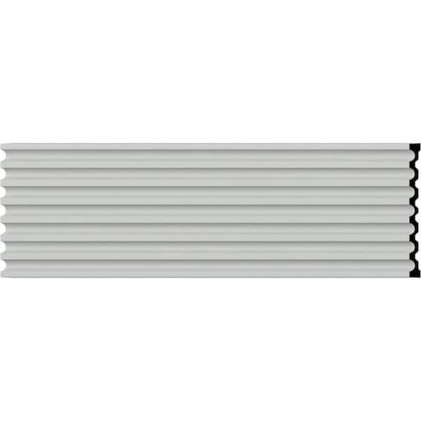 SAMPLE - 17-3/4 in. W x 12 in. x 1-1/2 in. Urethane Reeded Casing