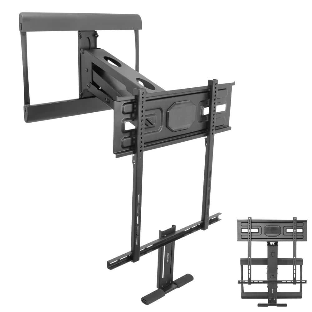 Mount-It! Fireplace Mantel TV Wall Mount  Fits 43 -70  TVs  72 lbs. Capacity  Pull Down  Height Adjustable with Gas Spring Arm
