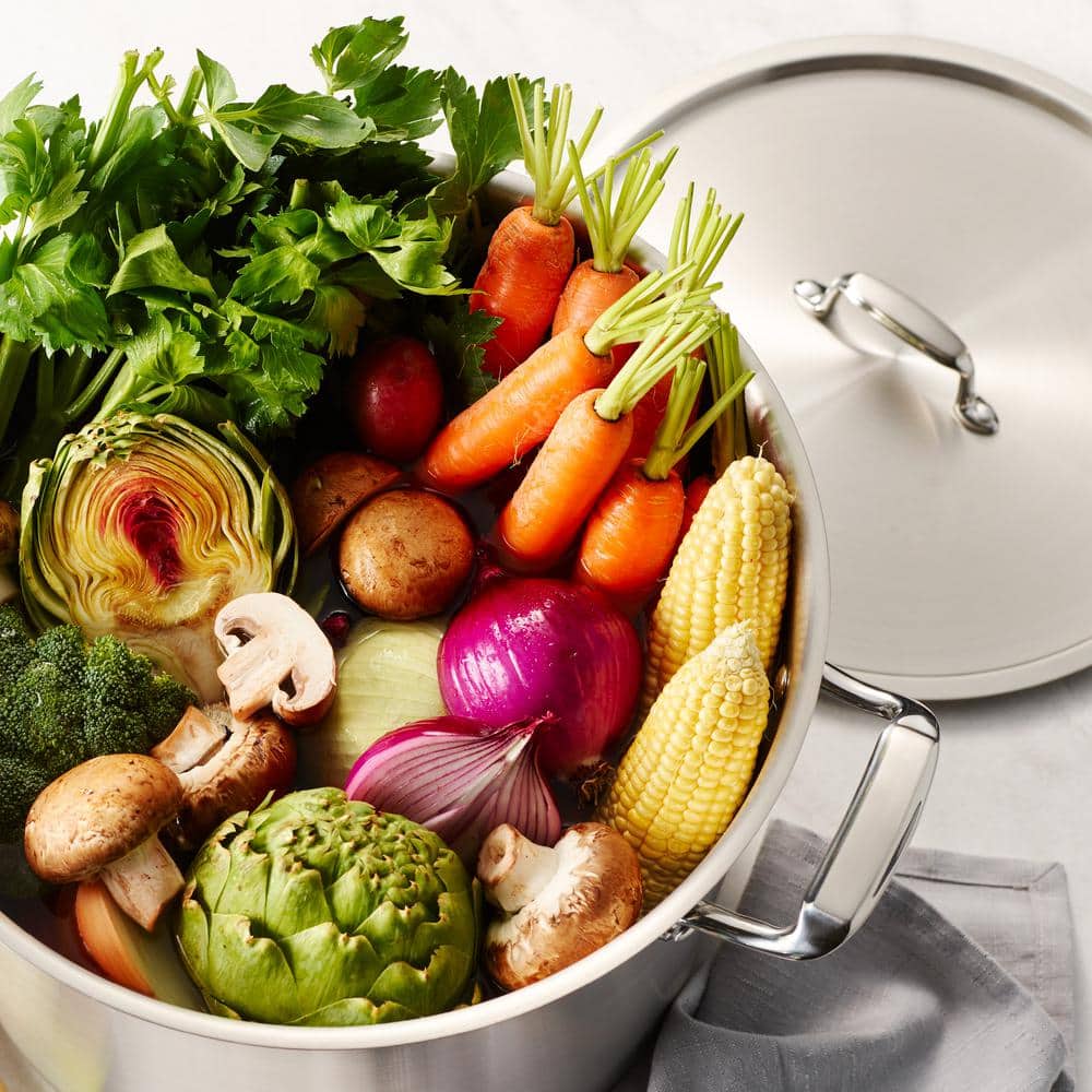 Tramontina 12-Quart Stainless Steel Stock Pot with Lid