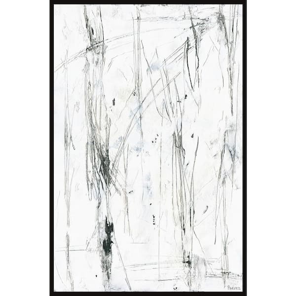 Unbranded "Calm Energy" by Parvez Taj Floater Framed Canvas Abstract Art Print 30 in. x 20 in.