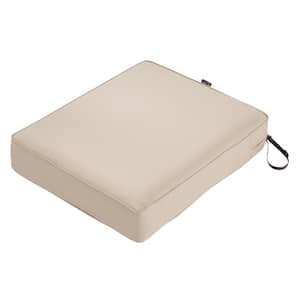 Montlake Antique Beige 25 in. W x 27 in. D x 5 in. T Outdoor Lounge Chair Cushion