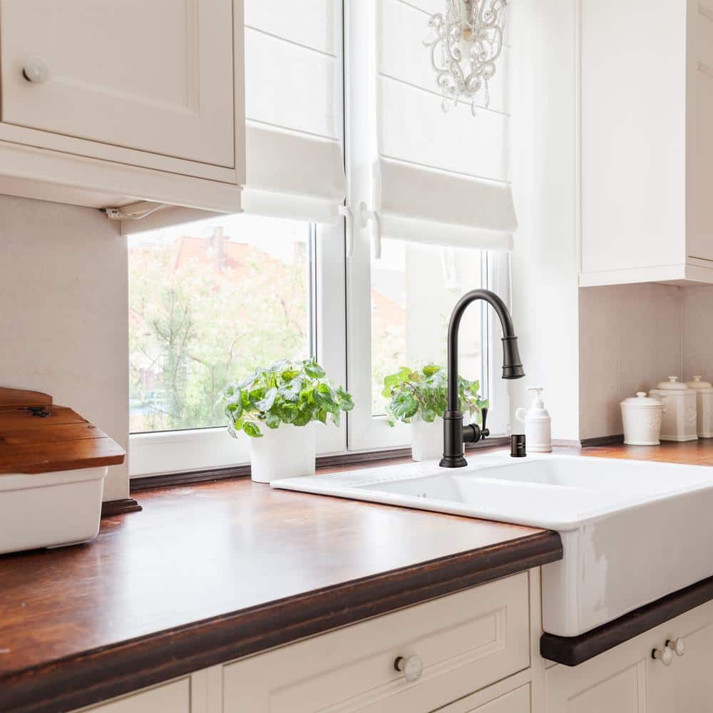 Oil Rubbed Bronze Dual-Threaded Dishwasher Air Gap