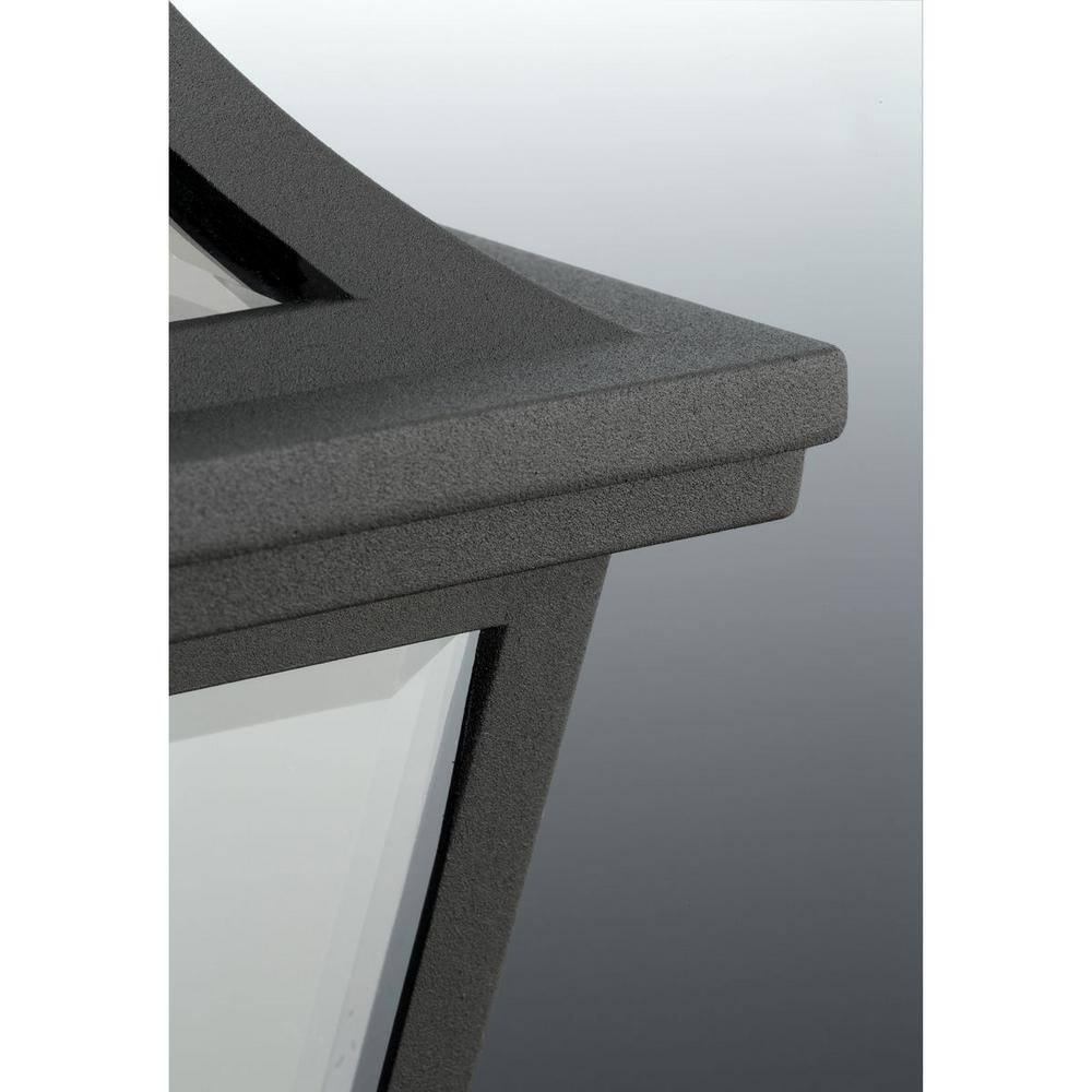 Black Aluminum 15" LED Outdoor Wall Lantern