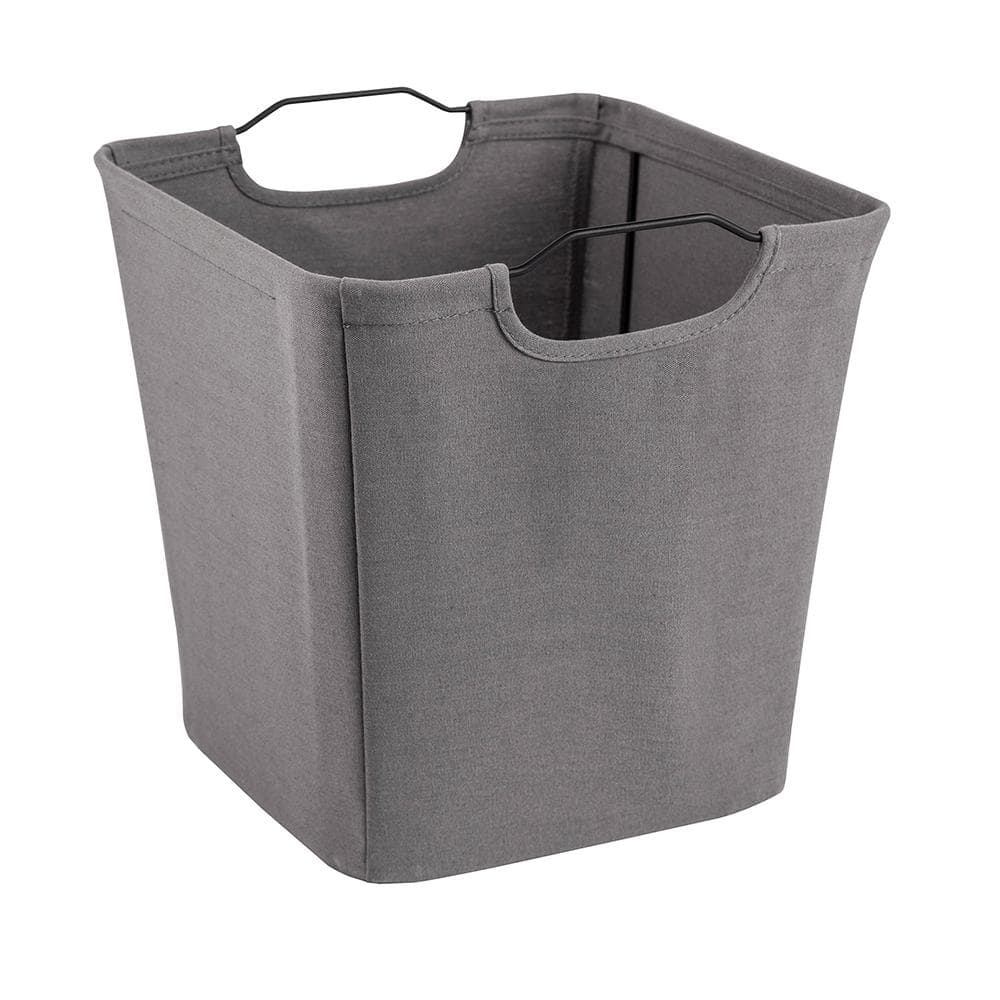 10.5 in. W x 11 in. H x 10.5 in. D Dark Gray Wire Framed Fabric Drawer