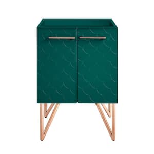 Annecy 24 in. W x 18 in. D x 35 in. H Bath Vanity Cabinet without Top in Teal